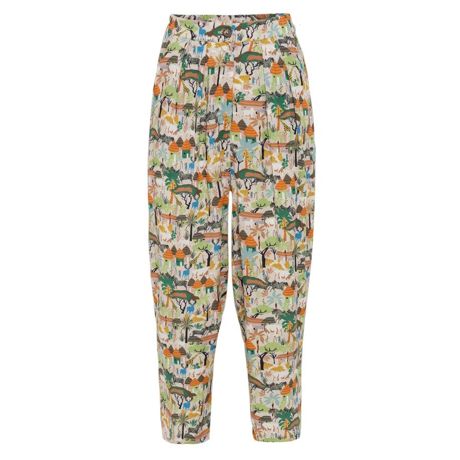 Anou Anou Anou Anou Bandplooibroek gemengde kleuren -