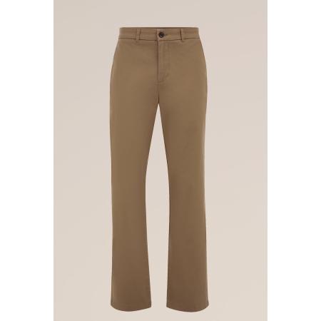 Fundamentals heren regular fit chino met stretch - Regular fit - Lichtbruin - Katoen - Maat: 34/32