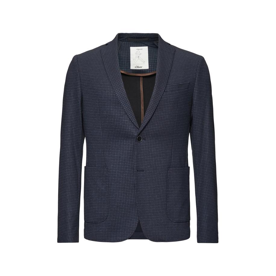 s.Oliver BLACK LABEL Colbert navy / turquoise Blauw