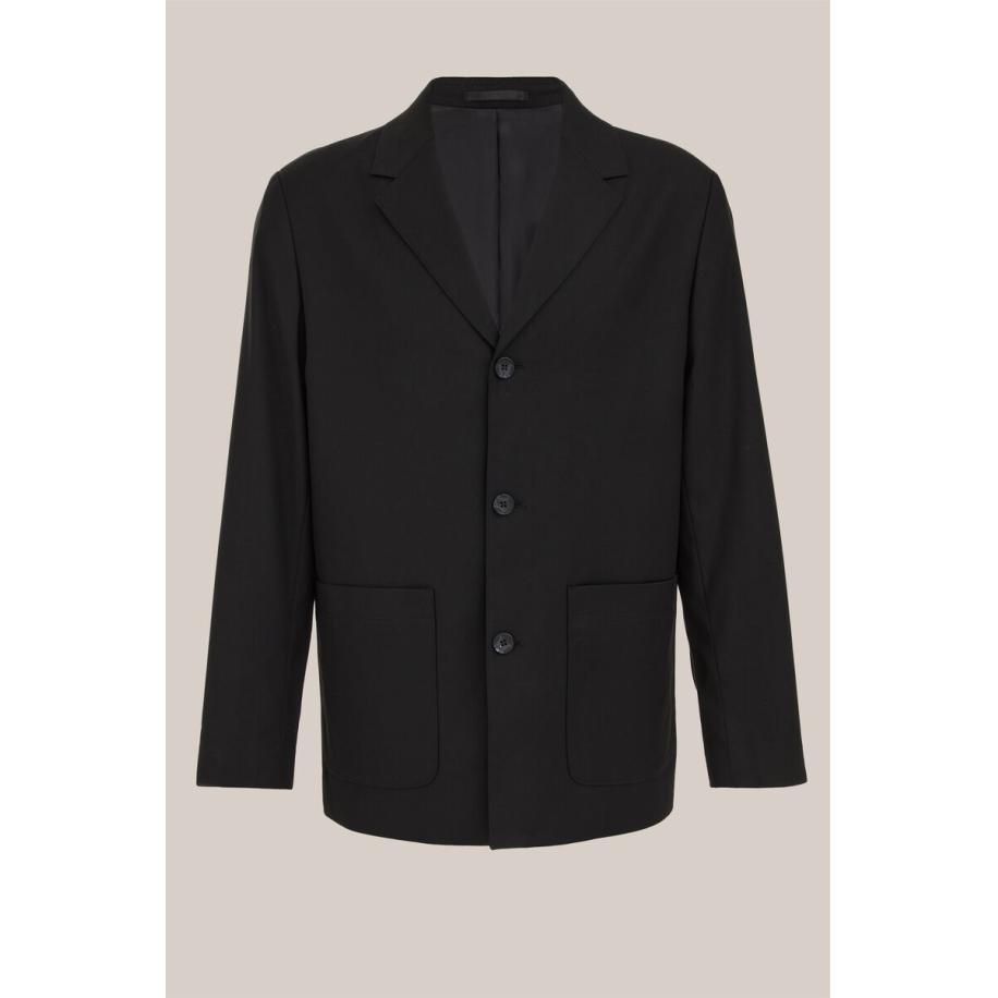 WE Fashion Heren regular fit blazer - Regular fit - Zwart - Maat: 44 Zwart