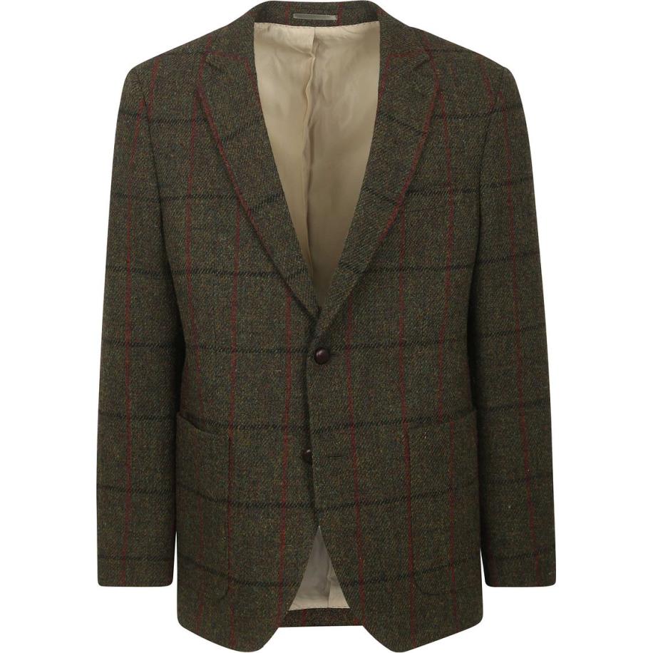 Steppin' Out Colbert Harris Tweed Donkergroen Groen