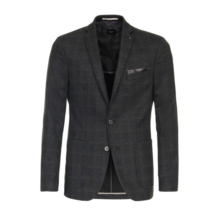 Venti Blazer antraciet, Gestructureerd Grijs