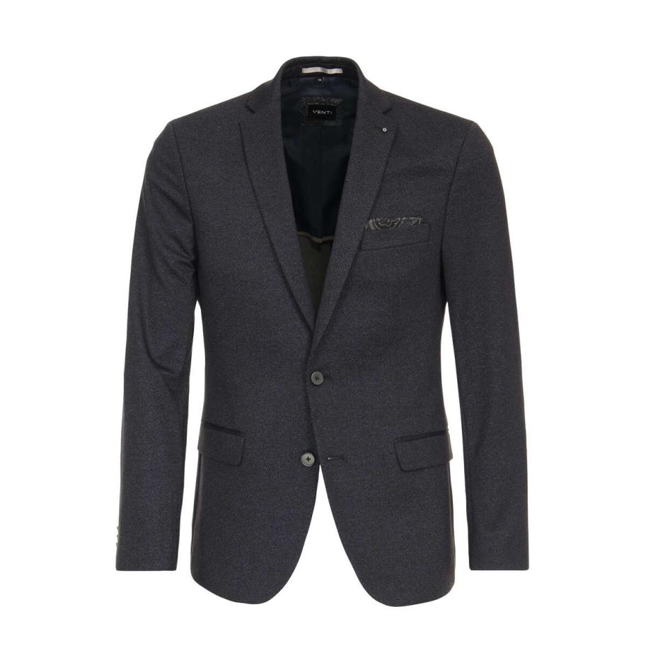 Venti Blazer blauw, Effen Blauw