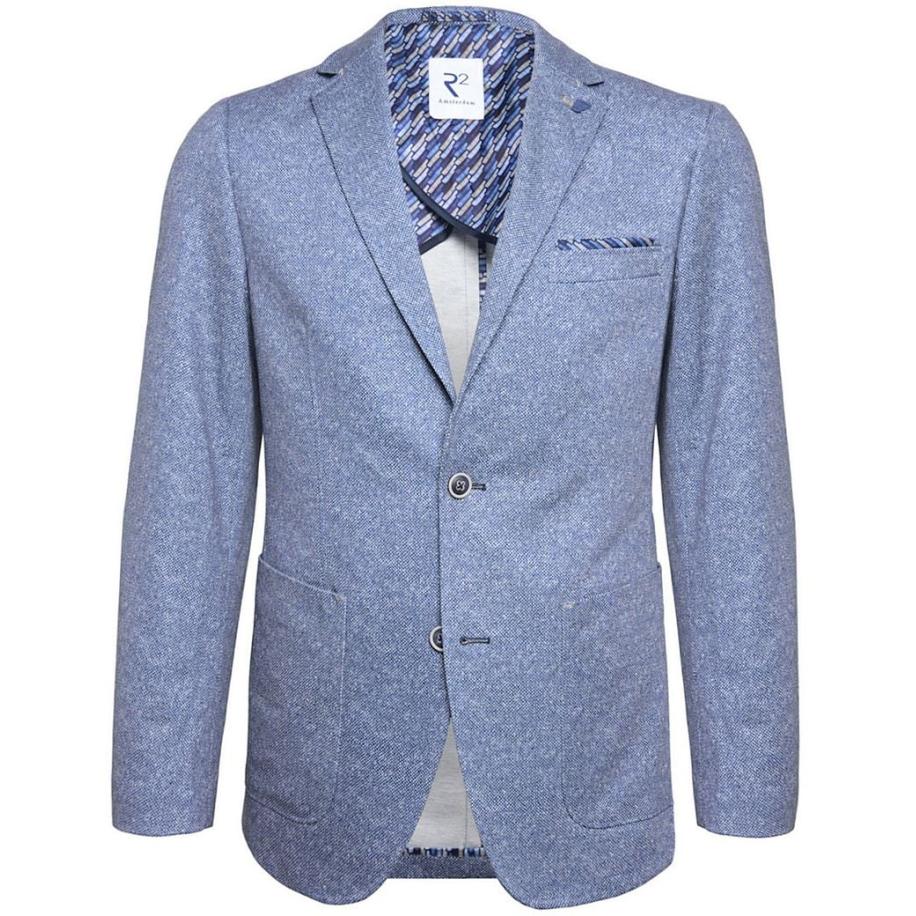 R2 Jersey Colbert Blauw Blauw