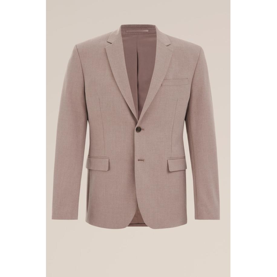 Fundamentals heren slim fit blazer - Slim/Tall fit - Oudroze - Maat: 42 Roze