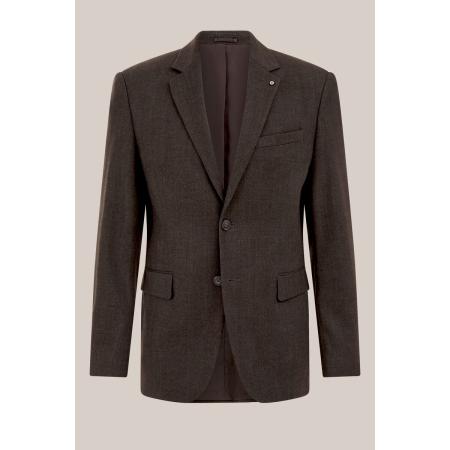 WE Fashion Heren slim fit blazer - Slim Fit - Donkerbruin - Maat: 44