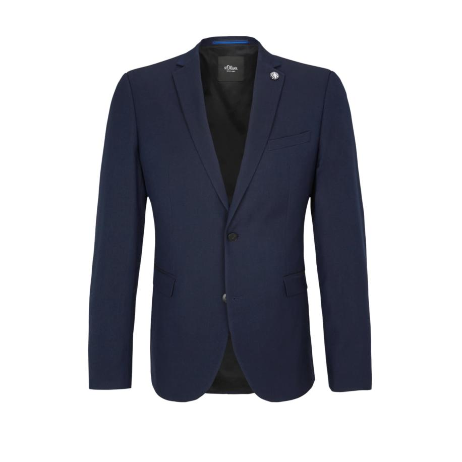 s.Oliver BLACK LABEL s.Oliver BLACK LABEL Business-colbert donkerblauw / zwart / wit -