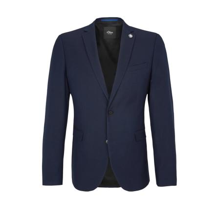 s.Oliver BLACK LABEL s.Oliver BLACK LABEL Business-colbert donkerblauw / zwart / wit