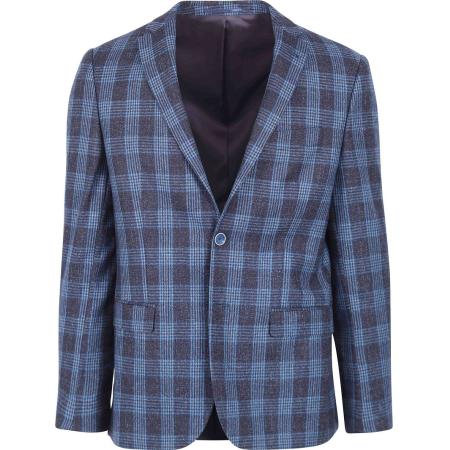 Suitable Prestige Colbert Amqui Ruit Blauw