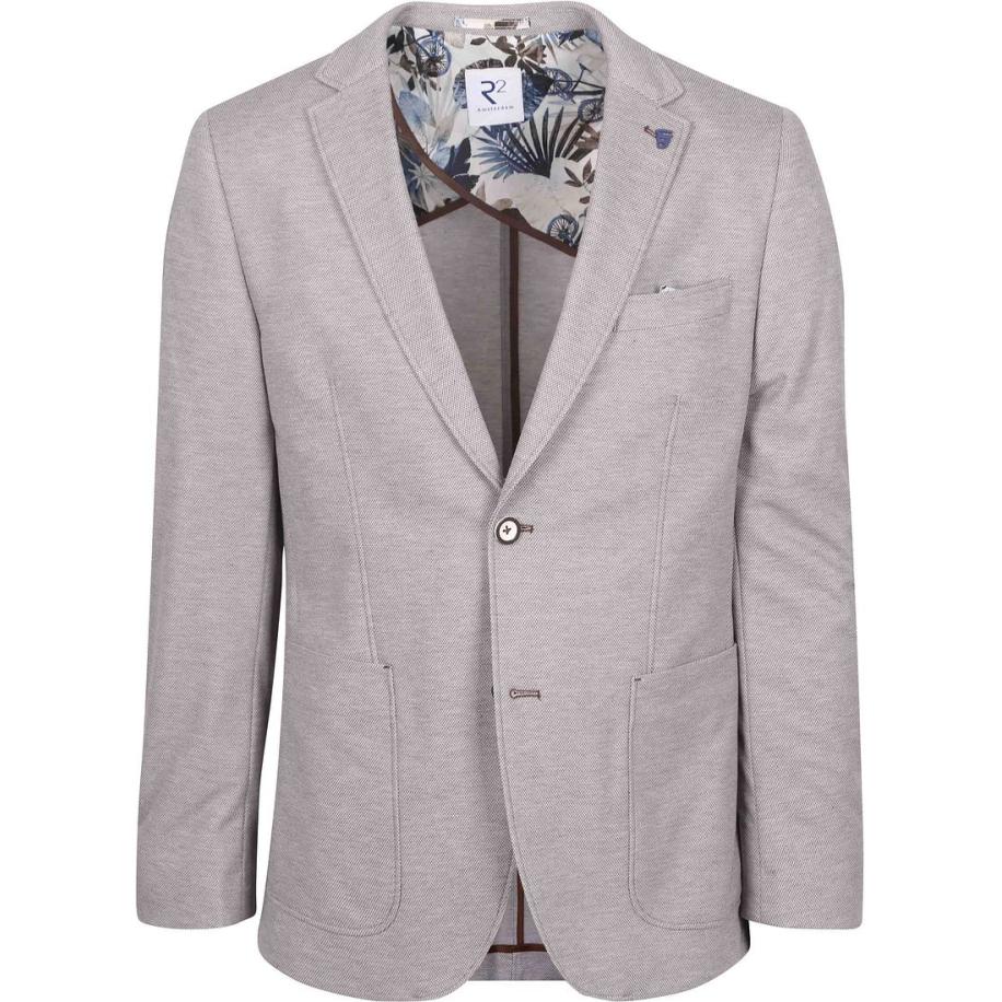 R2 Jersey Jersey Colbert Lichtgrijs Grijs