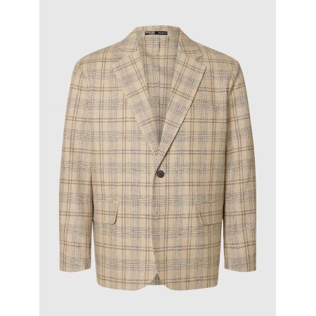 Selected SELECTED Colbert donkerbeige / grijs