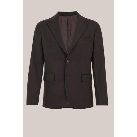 Van Gils heren blazer met structuur - Slim Fit - Bruin - Maat: 56