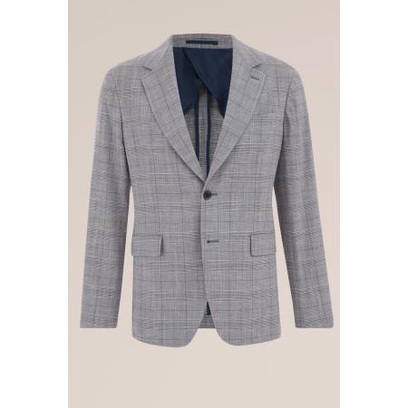 Van Gils heren Slim fit blazer van Italiaanse kwaliteit - Slim Fit - Grijs - Katoen - Maat: 56