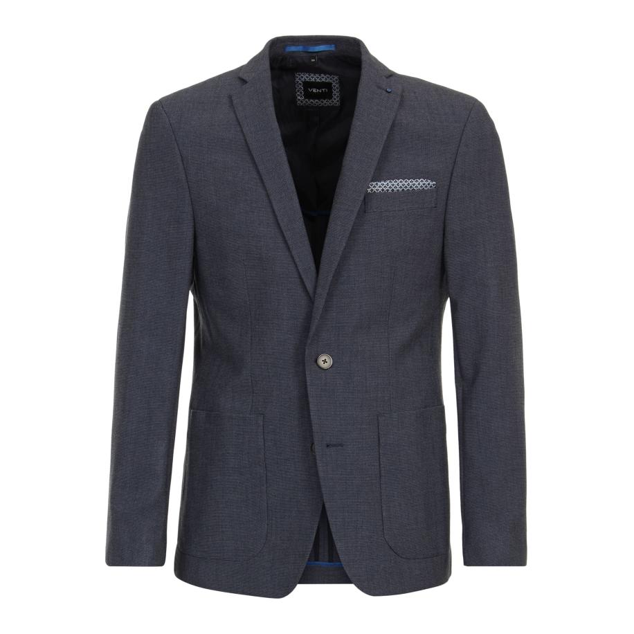 Venti Blazer blauw, Effen Blauw