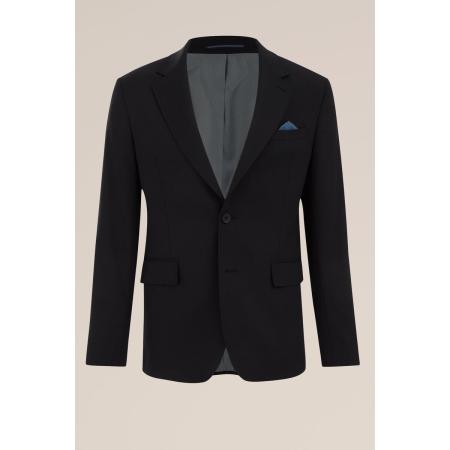 WE Fashion Heren premium blazer van wolmix - Slim Fit - Zwart - Maat: 46