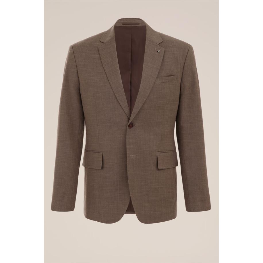 WE Fashion Heren slim fit blazer - Slim Fit - Bruin - Maat: 46 Bruin