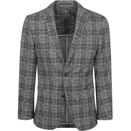 Suitable Respect Colbert Fame Jersey Ruit Flex Grijs