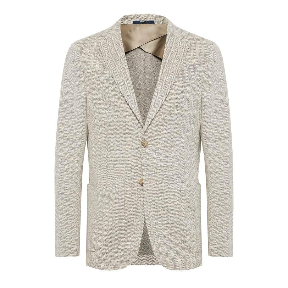 Boggi Milano Boggi Milano Colbert beige gemêleerd -