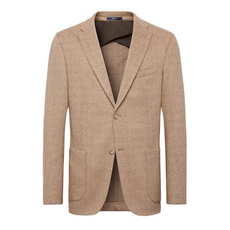 Boggi Milano Boggi Milano Colbert Jersey beige gemêleerd