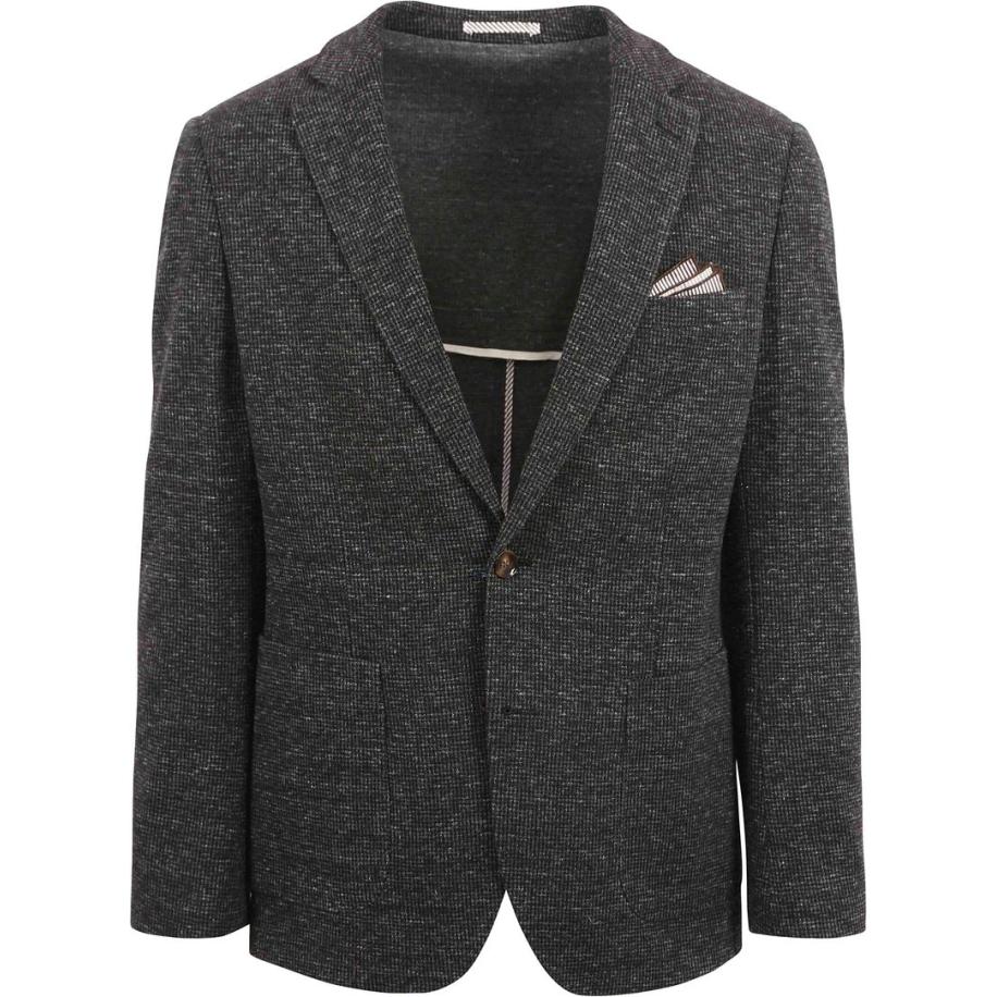 Suitable Colbert Fame Pied de Poule Antraciet Grijs