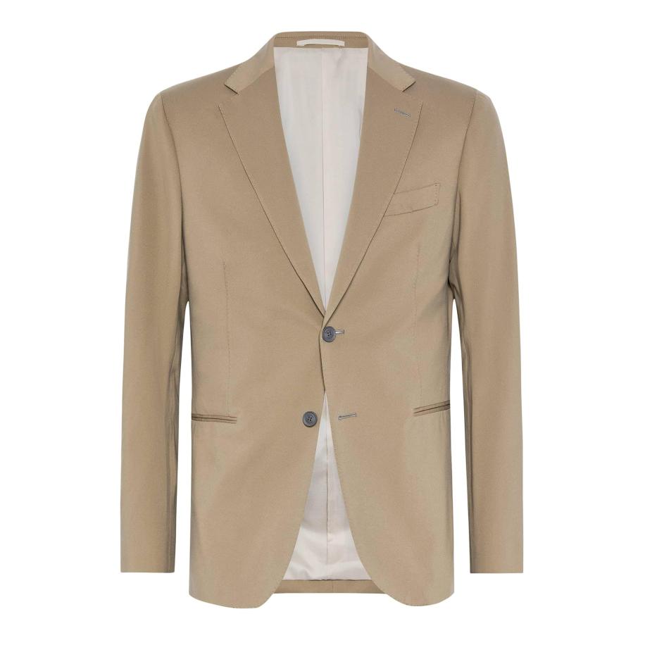 Boggi Milano Boggi Milano Business-colbert B-Tech donkerbeige -