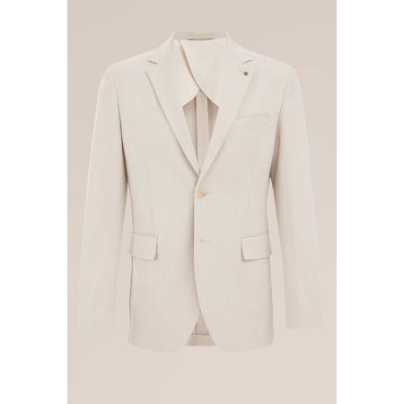WE Fashion Heren slim fit blazer - Slim Fit - Beige - Maat: 54