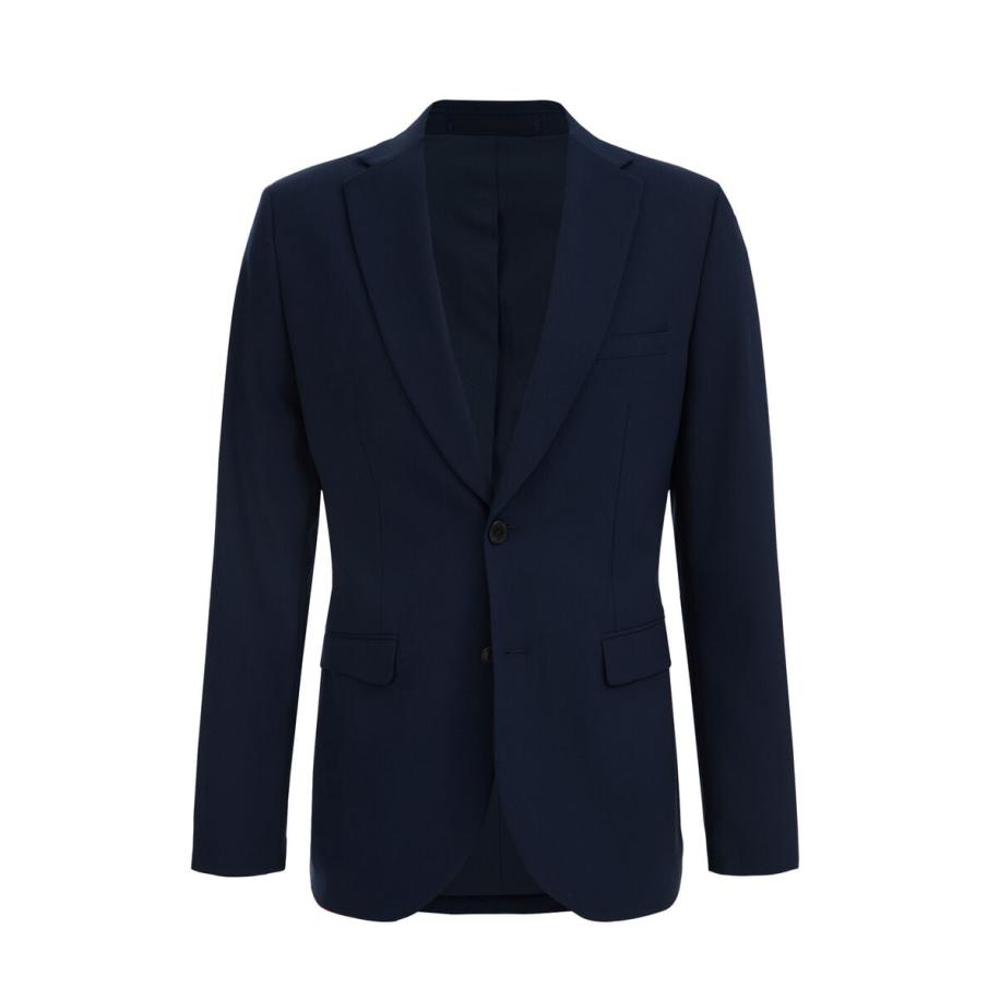 Fundamentals heren slim fit blazer - Slim/Tall fit - Donkerblauw - Maat: 52L Blauw