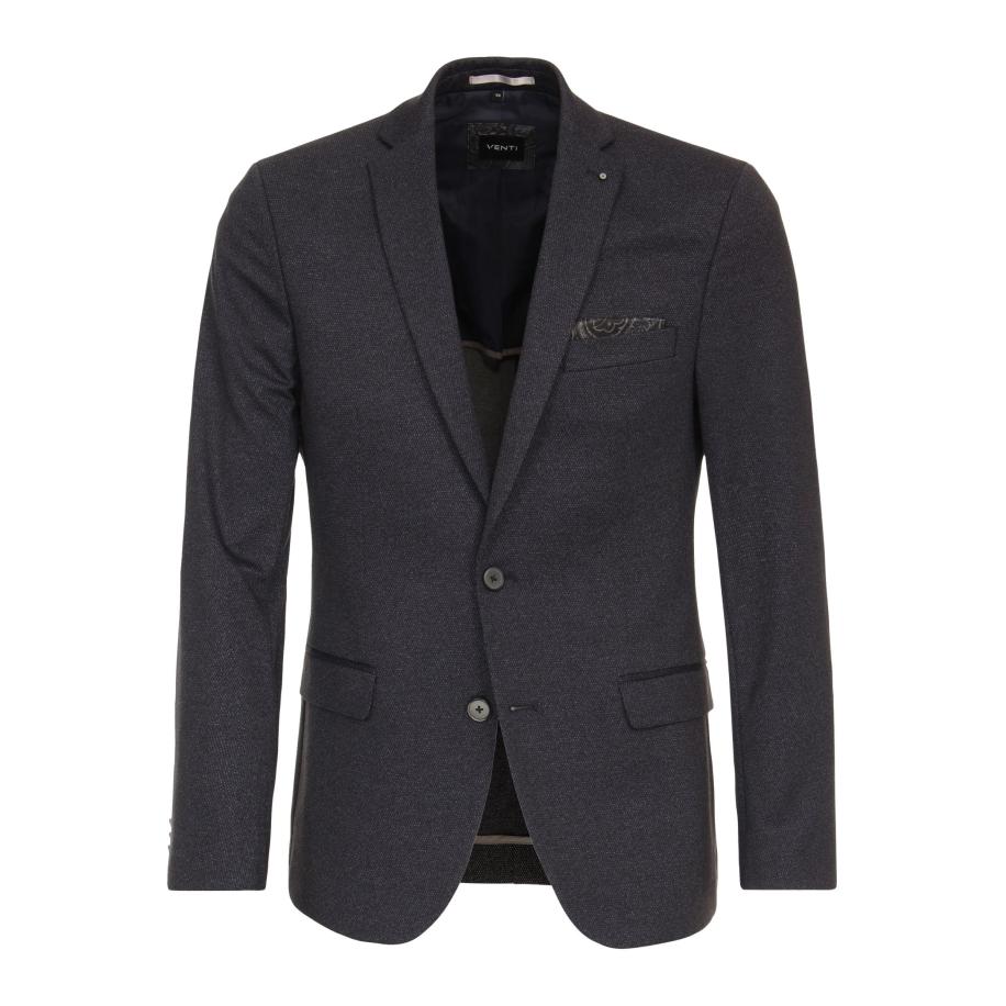 Venti Blazer blauw, Effen Blauw