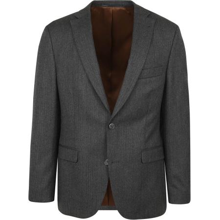 Suitable Prestige Colbert Wol Herringbone Grijs