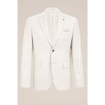 WE Fashion Heren Slim fit blazer met structuur - Slim Fit - Beige - Maat: 50