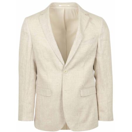 Suitable Blazer Linnen Herringbone Ecru