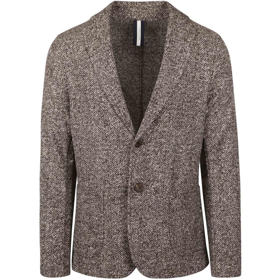 Profuomo Blazer Wol Bruin Melange Bruin