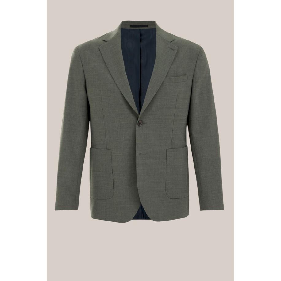 Van Gils heren slim fit blazer - Slim Fit - Groen - Maat: 46 Groen