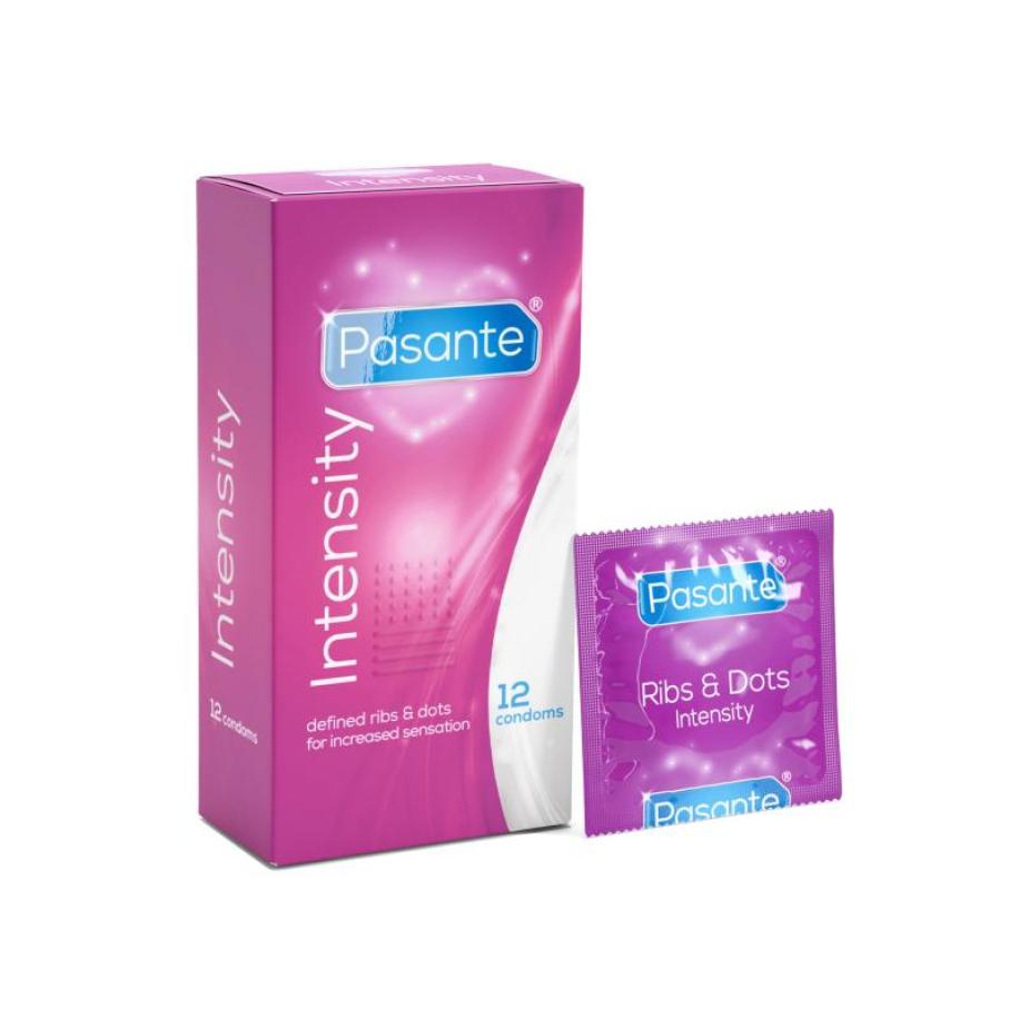 Pasante Intensity (Ribs & Dots) Condooms 12 stuks