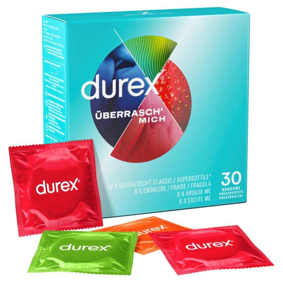 Durex Überrasch Mich 30 Kondome Multicolor