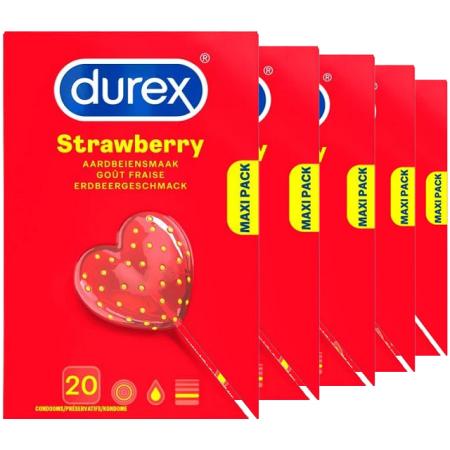 Durex Condooms Aardbeiensmaak