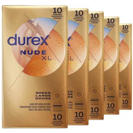 Durex Nude XL Condooms huid-op-huid Gevoel Extra Dun 60mm (latex)