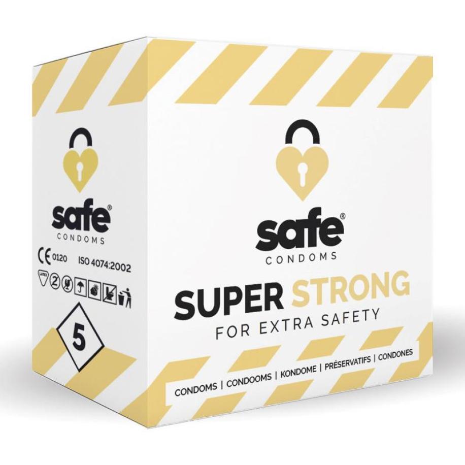 SAFE - Condooms - Super Sterk - 5 stuks Transparant