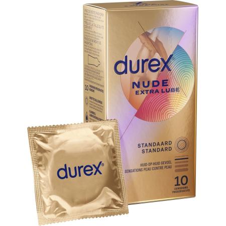Durex Nude Met Extra Glijmiddel (10 Condooms)