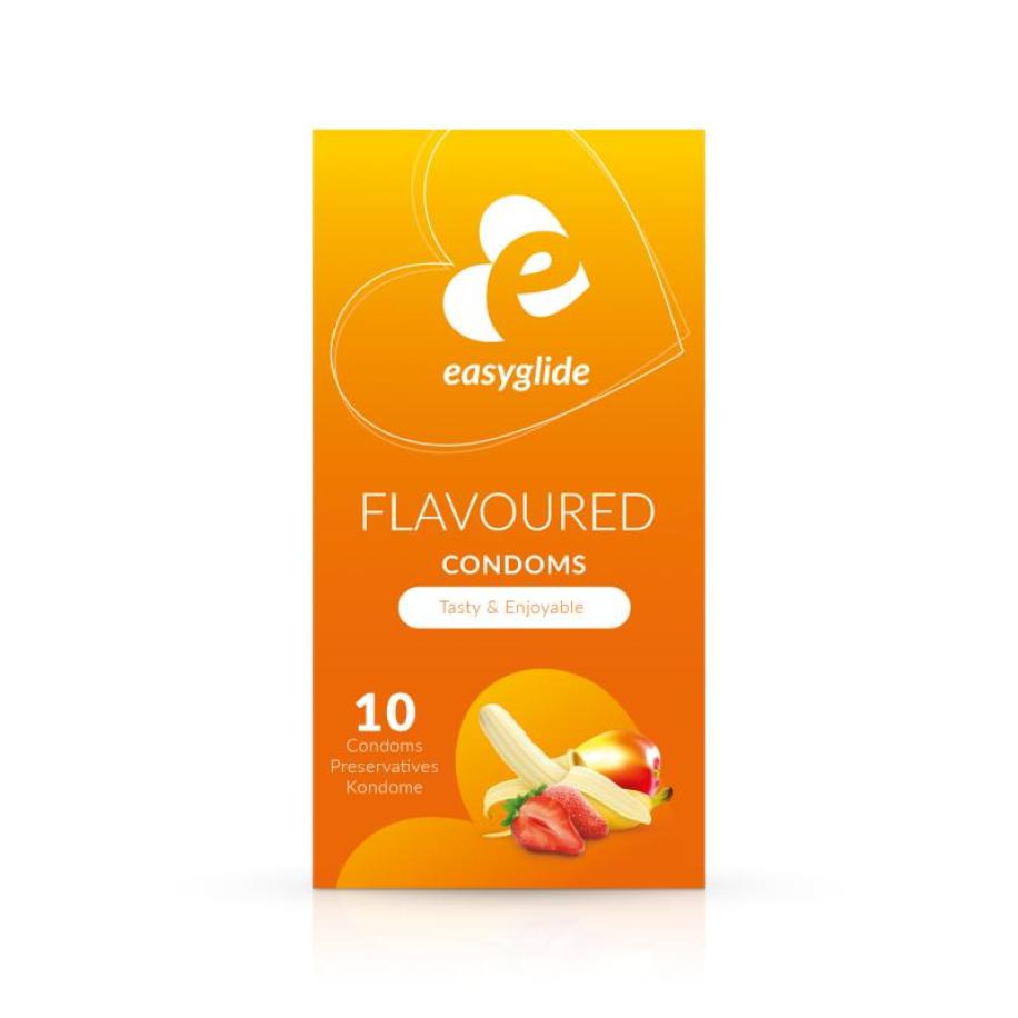 EasyGlide - Condooms Met Smaakjes - 10 stuks Multicolor