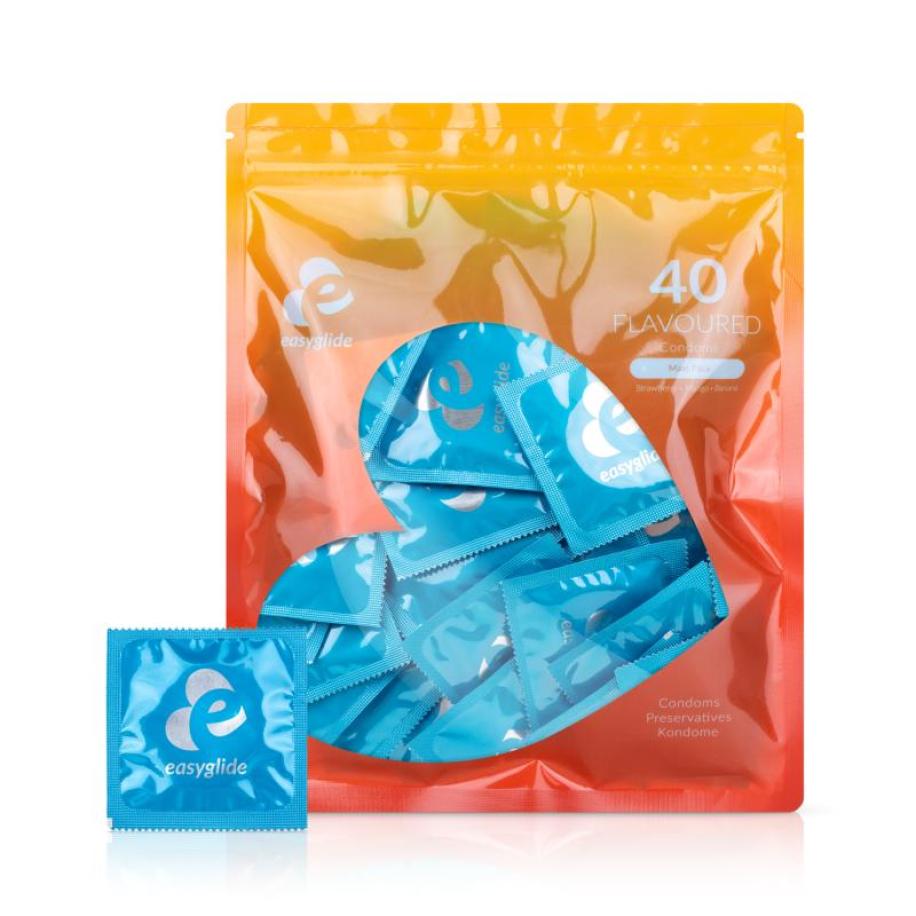 EasyGlide - Condooms Met Smaakjes - 40 stuks Multicolor