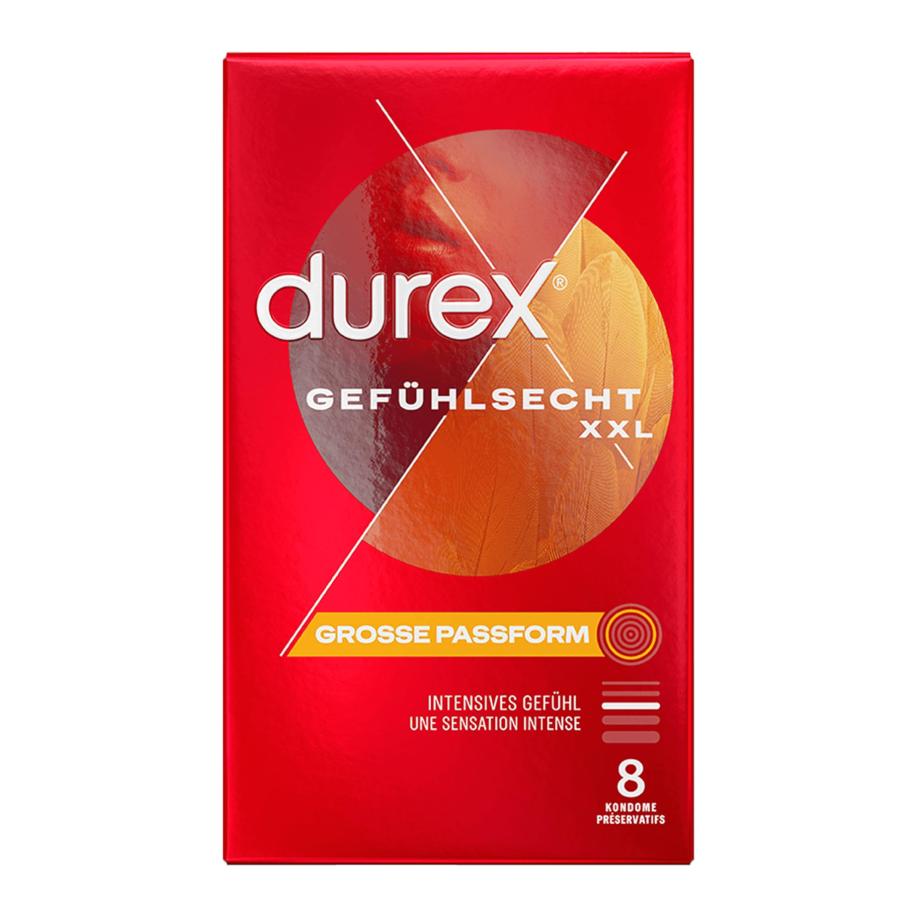 Durex Gevoelsecht - XXL 60 mm 8 stuks -