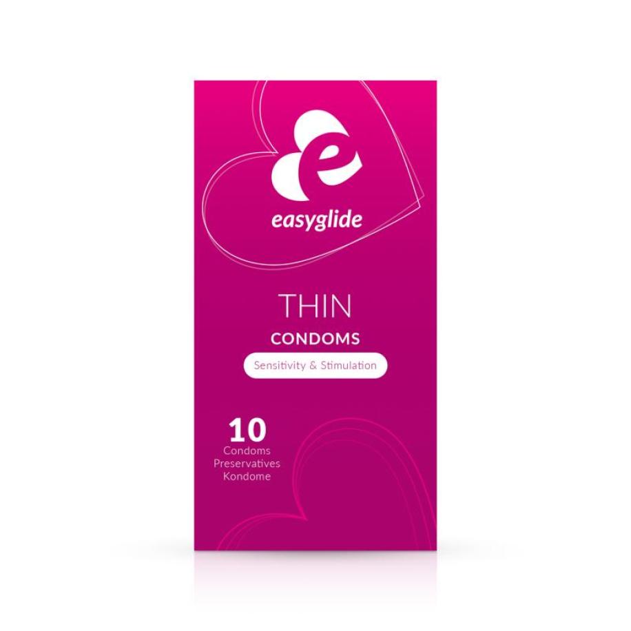 EasyGlide - Extra Thin Condooms - 10 stuks Multicolor
