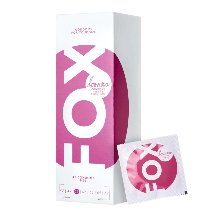 Loovara Fox 53 Condom 42 stuks 53 mm -