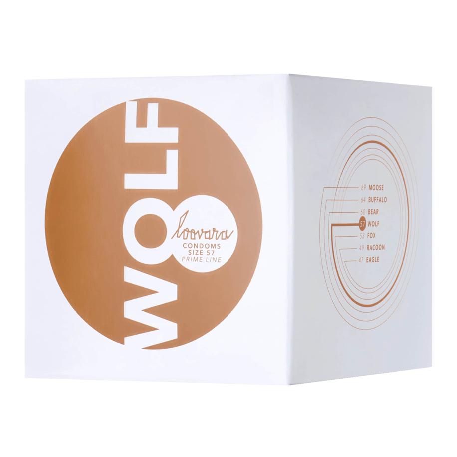 Loovara Wolf 57 Condom 12 stuks 57 mm -