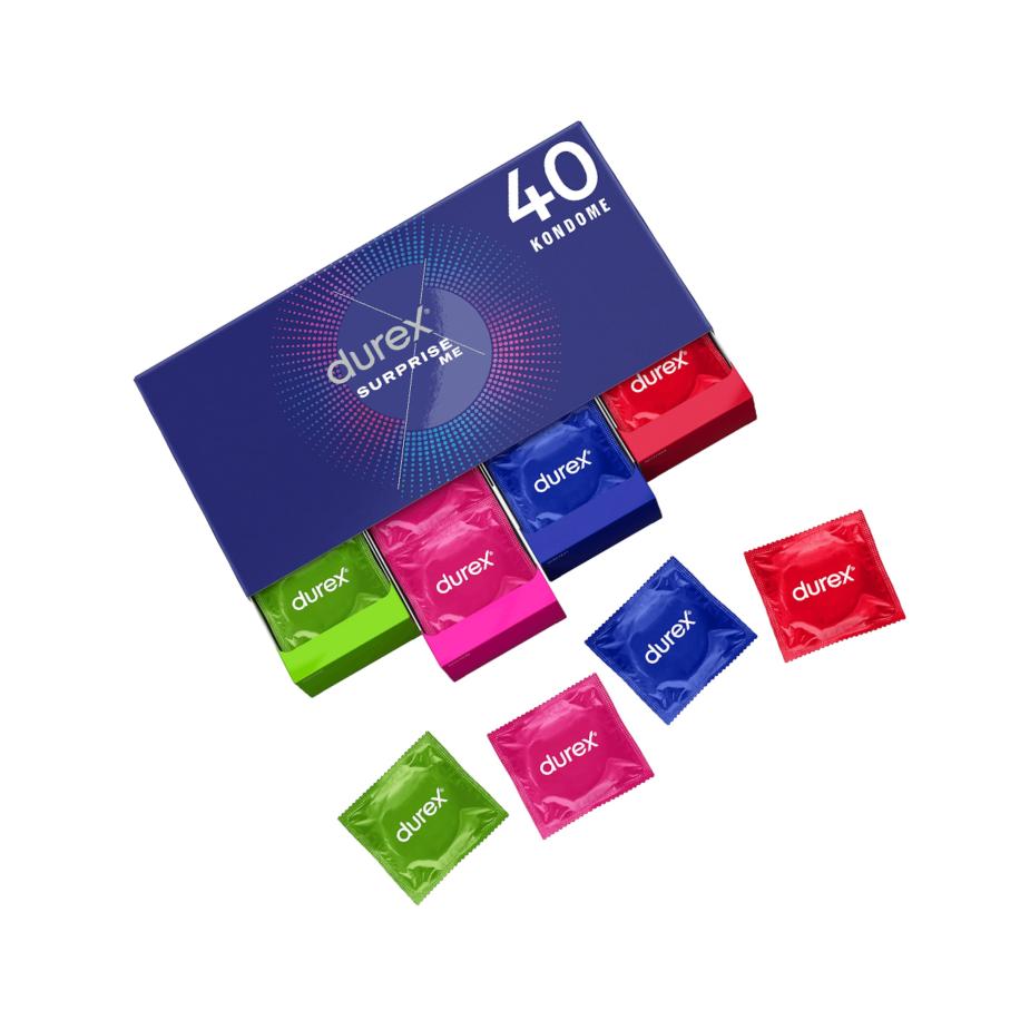 Durex Surprise Me 53 & 56 mm 40 stuks -