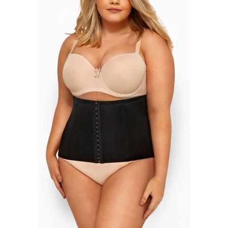 Yours Waist Trainer Met Haak En Oogsluiting In Zwartsize 58-60