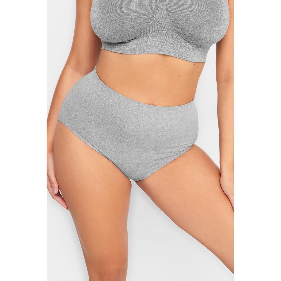 Yours Naadloze Slip Met Hoge Taille In Grijssize 50-52 Grijs