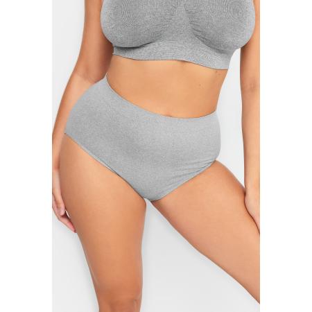 Yours Naadloze Slip Met Hoge Taille In Grijssize 50-52