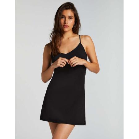 Hunkemöller Gladmakende onderjurk in zwart